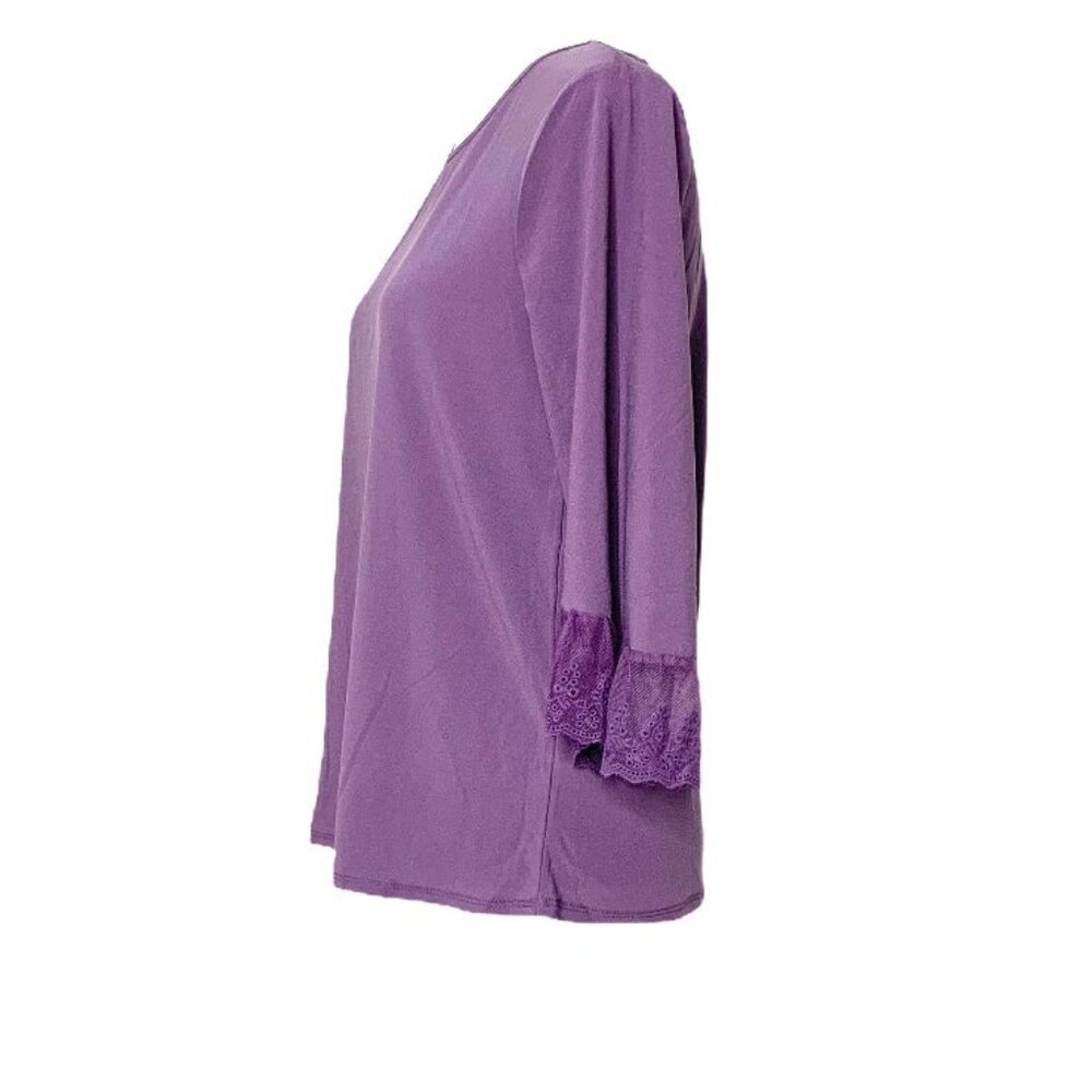 Love Scarlett Tops Long Sleeve Neck Women's Blouses Violet Kiss Size M - Picture 3 of 11